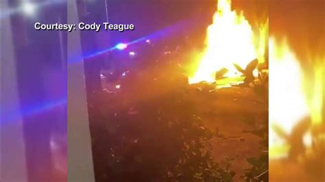 Car bursts into flames in Fort Lauderdale due to mechanical issues; no injuries reported